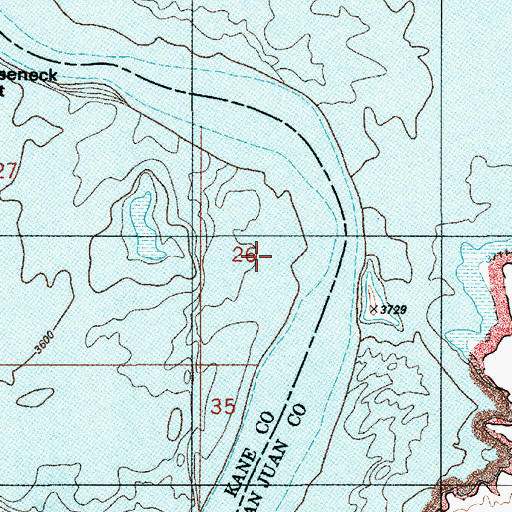Topographic Map of Marigold Bar (historical), UT