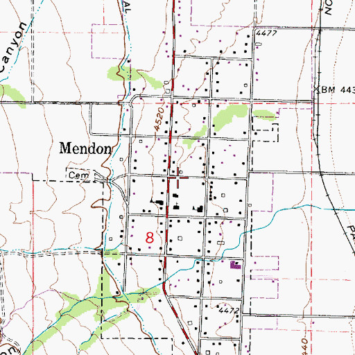 Topographic Map of Mendon, UT