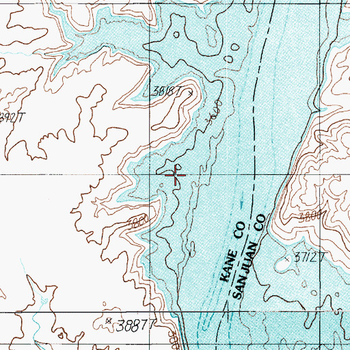 Topographic Map of Moqui Bar, UT