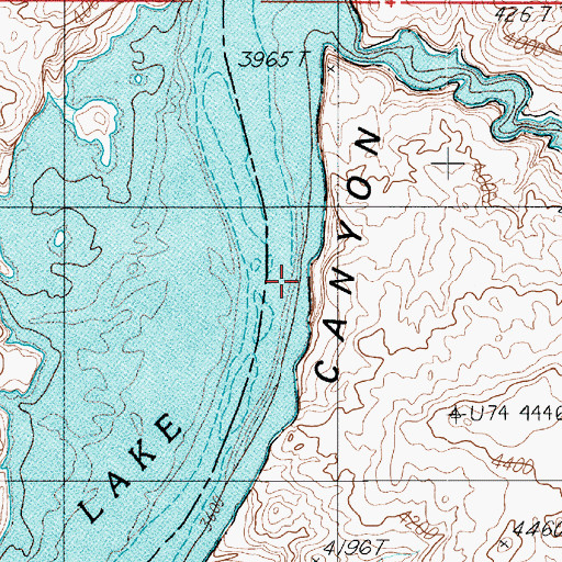 Topographic Map of Music Temple Bar (historical), UT