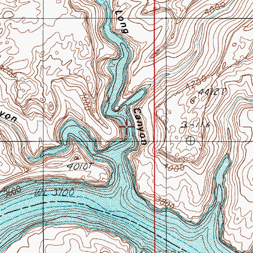 Topographic Map of Navajo Creek, UT