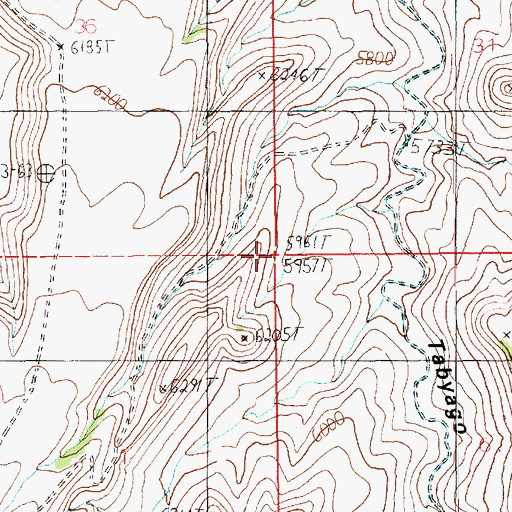 Topographic Map of Naval Oil Shale Reserve Number Two, UT