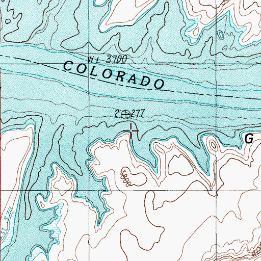 Topographic Map of New Year Bar (historical), UT
