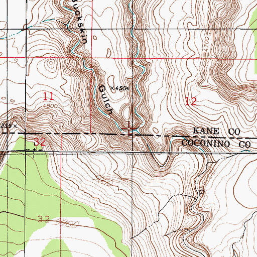 Topographic Map of Paria Canyon, UT
