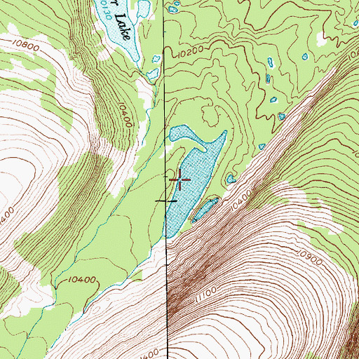 Topographic Map of Pollen Lake, UT