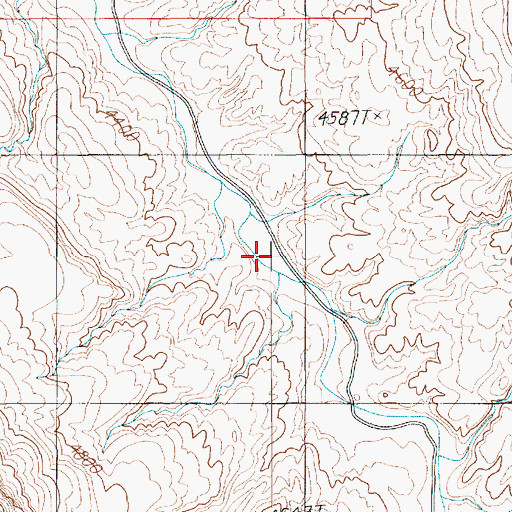 Topographic Map of Red Rock Plateau, UT