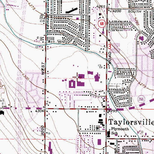 Topographic Map of Salt Lake Community College - Taylorsville Redwood Campus, UT