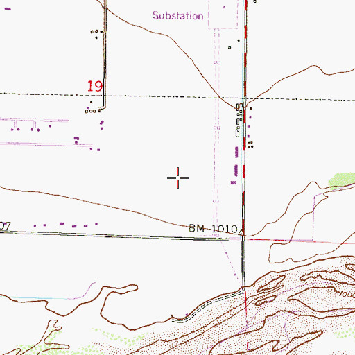 Topographic Map of Gila Port Airport (historical), AZ