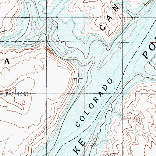 Topographic Map of Smith Bar, UT