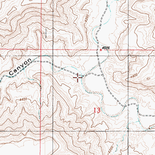Topographic Map of South Branch Creek, UT