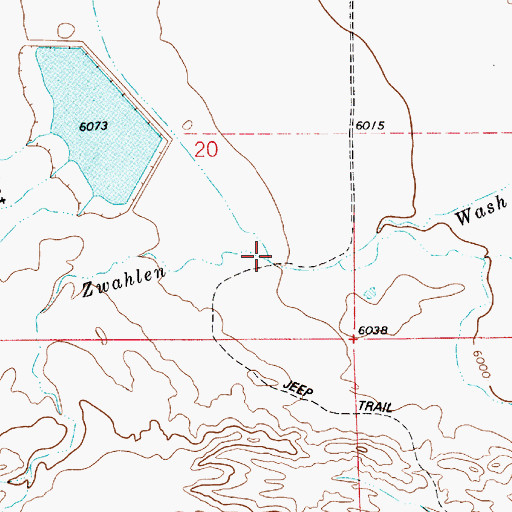 Topographic Map of South Ditch, UT