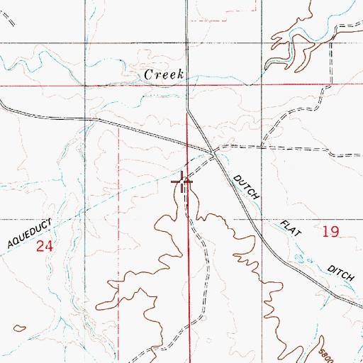 Topographic Map of Straight Hollow, UT