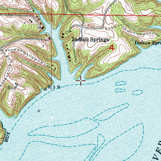 Topographic Map of Bainbridge (historical), AL