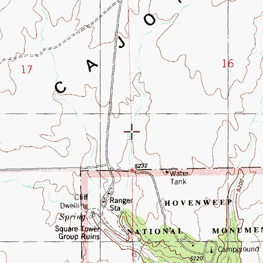 Topographic Map of Stronghold House (historical), UT