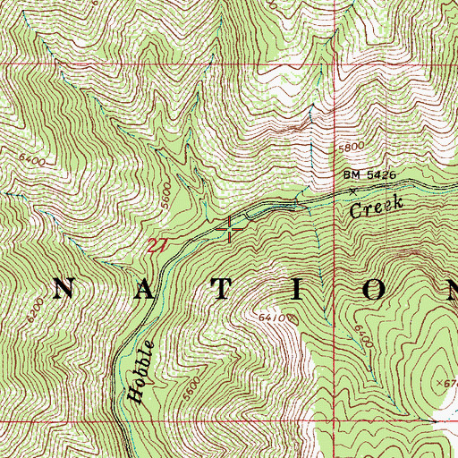 Topographic Map of Sulphur Campground, UT