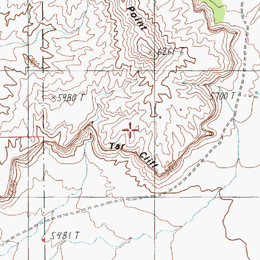 Topographic Map of Tar Cliff, UT