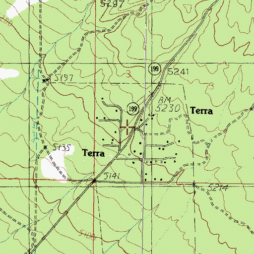 Topographic Map of Terra, UT