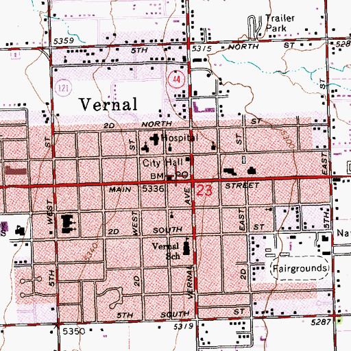 Topographic Map of Thorne Museum and Studio, UT
