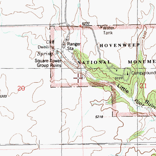 Topographic Map of Twin Towers (historical), UT