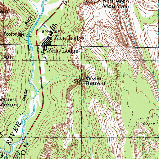 Topographic Map of Wylie Retreat, UT