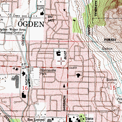 Topographic Map of Apostolic Assembly Church, UT