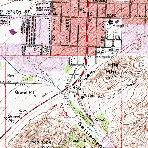 Topographic Map of Christian Faith Church, UT