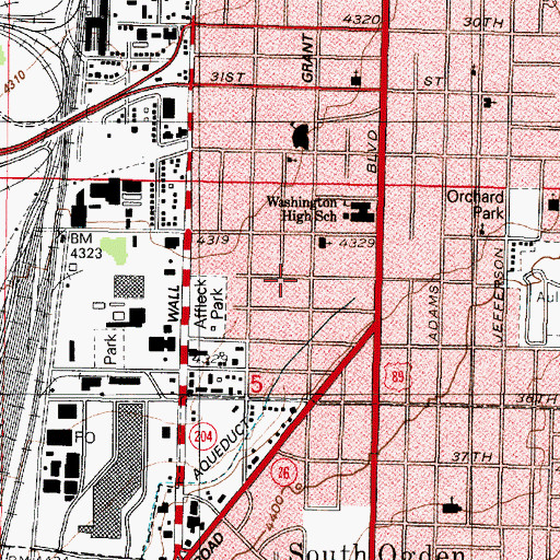 Topographic Map of Embry Chapel African Methodist Episcopal Church, UT