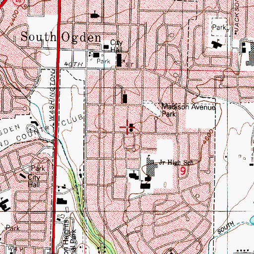 Topographic Map of Greek Orthodox Church of Transfiguration, UT