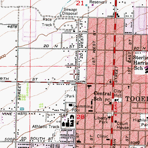 Topographic Map of Jehovahs Witnesses Tooele Congregation, UT