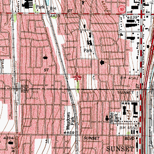 Topographic Map of Our Saviour Lutheran Church, UT