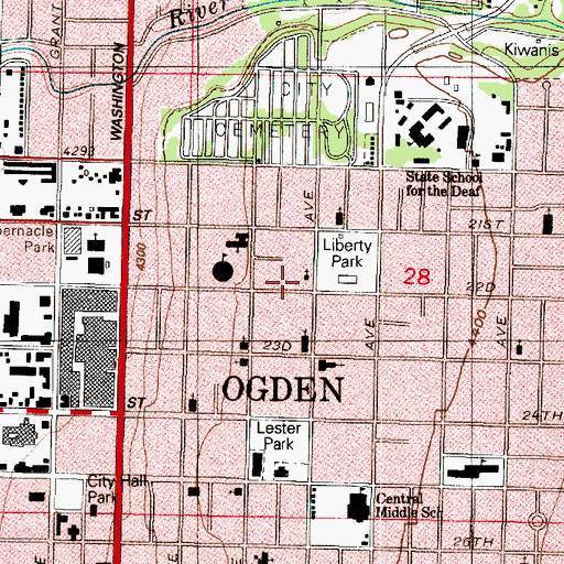 Topographic Map of Pentecostal Church of God, UT