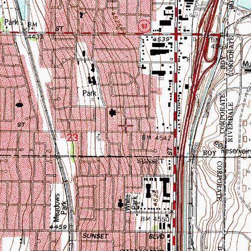 Topographic Map of United Pentecostal Church, UT