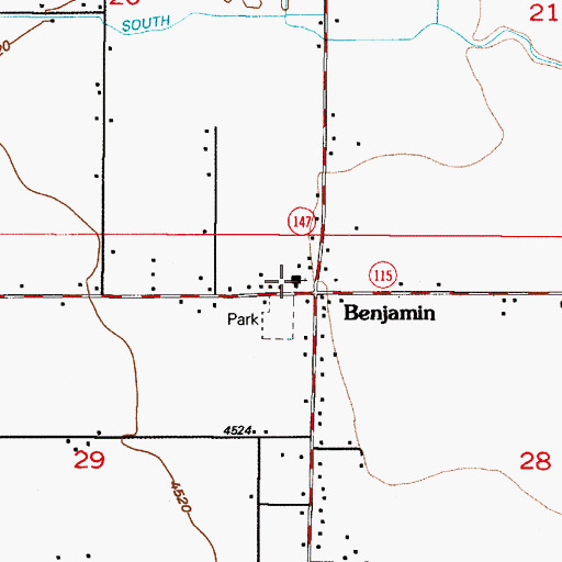 Topographic Map of The Church of Jesus Christ of Latter Day Saints, UT