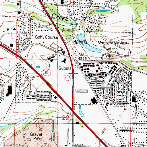 Topographic Map of The Church of Jesus Christ of Latter Day Saints, UT