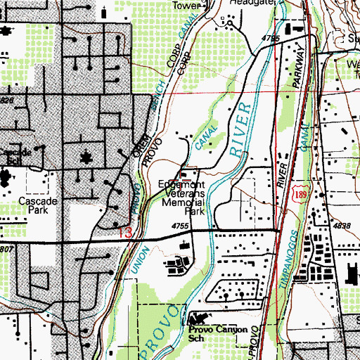 Topographic Map of The Church of Jesus Christ of Latter Day Saints, UT