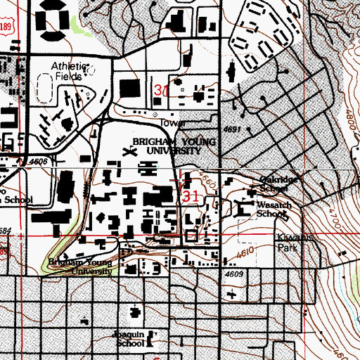 Topographic Map of The Church of Jesus Christ of Latter Day Saints, UT