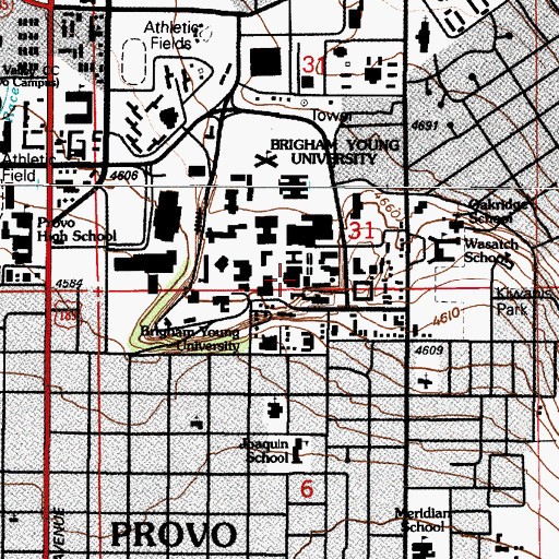 Topographic Map of The Church of Jesus Christ of Latter Day Saints, UT