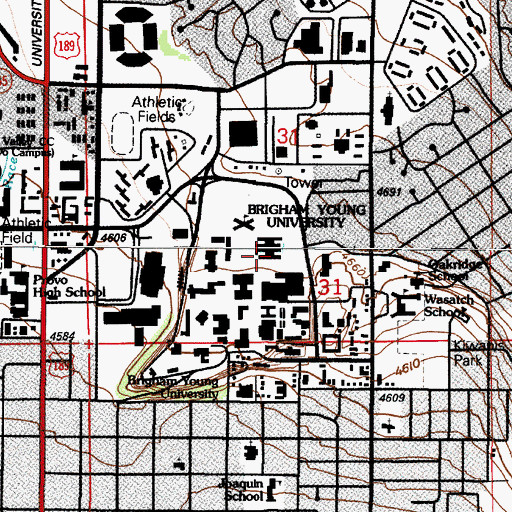 Topographic Map of The Church of Jesus Christ of Latter Day Saints, UT