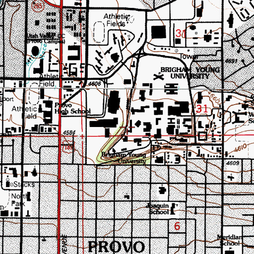 Topographic Map of The Church of Jesus Christ of Latter Day Saints, UT