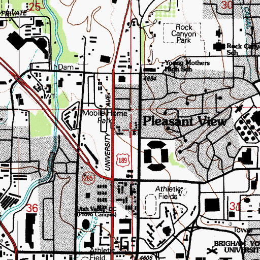 Topographic Map of The Church of Jesus Christ of Latter Day Saints, UT