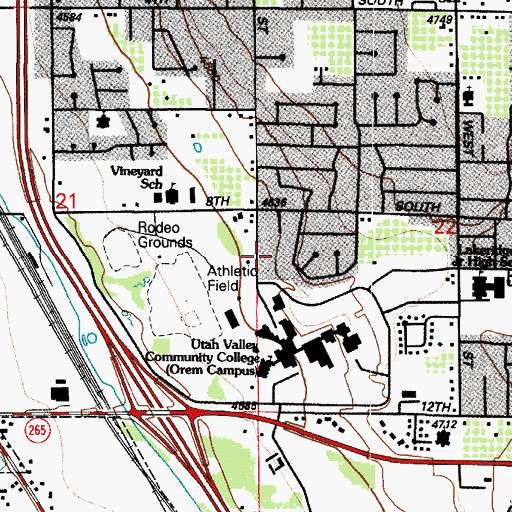 Topographic Map of The Church of Jesus Christ of Latter Day Saints, UT