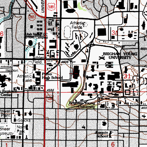 Topographic Map of The Church of Jesus Christ of Latter Day Saints, UT