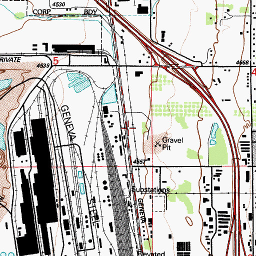 Topographic Map of The Church of Jesus Christ of Latter Day Saints, UT