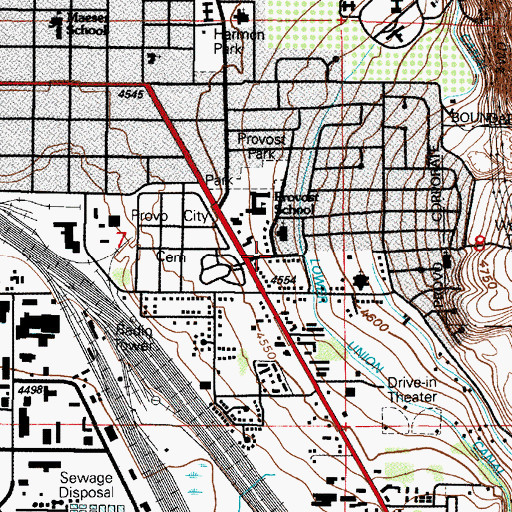 Topographic Map of The Church of Jesus Christ of Latter Day Saints, UT