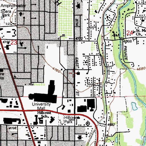 Topographic Map of The Church of Jesus Christ of Latter Day Saints, UT