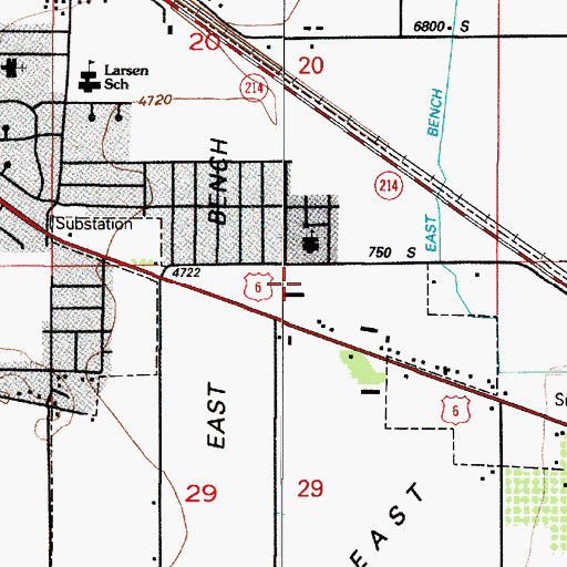 Topographic Map of The Church of Jesus Christ of Latter Day Saints, UT