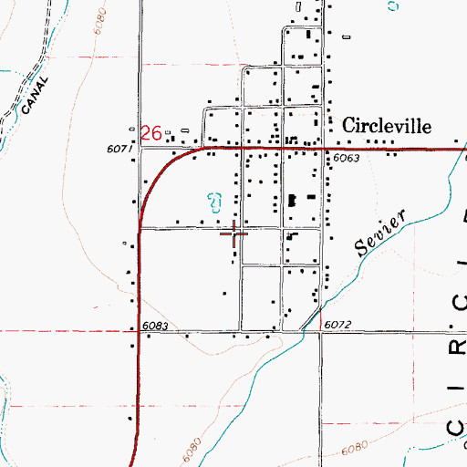 Topographic Map of The Church of Jesus Christ of Latter Day Saints, UT