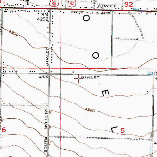 Topographic Map of The Church of Jesus Christ of Latter Day Saints, UT