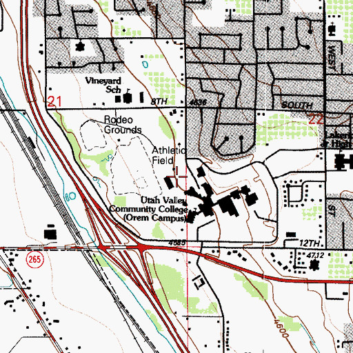 Topographic Map of The Church of Jesus Christ of Latter Day Saints, UT