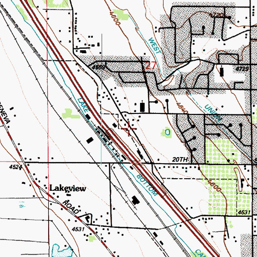 Topographic Map of The Church of Jesus Christ of Latter Day Saints, UT